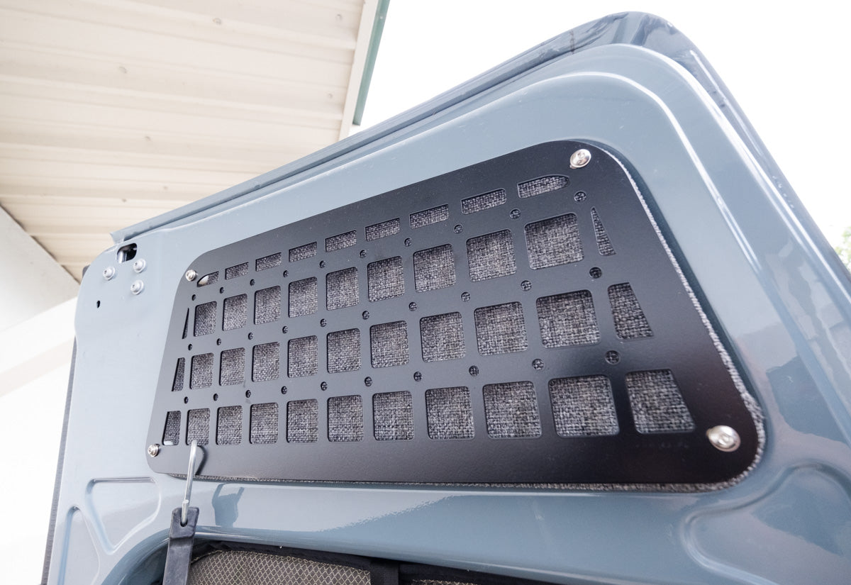 The Original Rear Door Modular MOLLE Storage Panel for Mercedes Sprinter (2019+) by FreedomVanGo