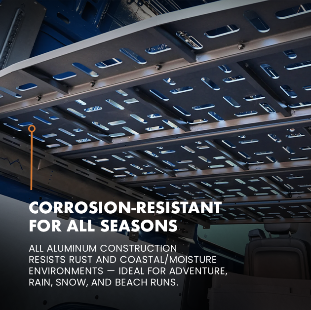 SPRINTER VAN PLATFORM 4-PANEL ALL ALUMINUM BED SYSTEM